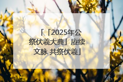 「2025年公祭伏羲大典」赓续文脉 共祭伏羲