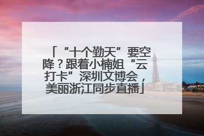 “十个勤天”要空降？跟着小楠姐“云打卡”深圳文博会，美丽浙江同步直播