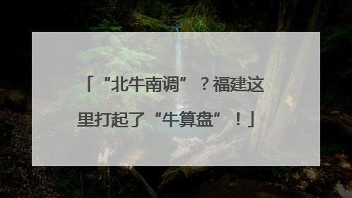 “北牛南调”？福建这里打起了“牛算盘”！