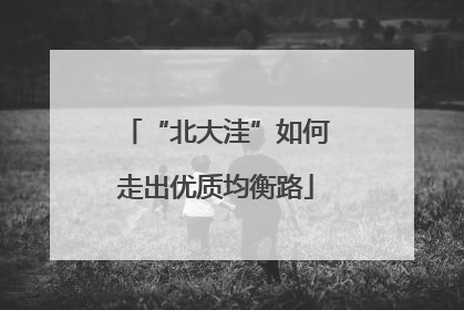 “北大洼”如何走出优质均衡路