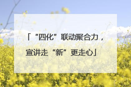“四化”联动聚合力，宣讲走“新”更走心