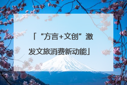 “方言+文创”激发文旅消费新动能