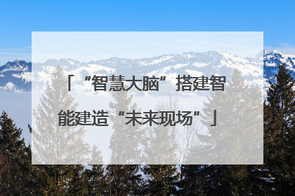 “智慧大脑”搭建智能建造“未来现场”