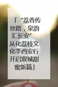 “荔香传丝路，泉韵汇长安” 从化荔枝文化季西安行开启双城甜蜜新篇