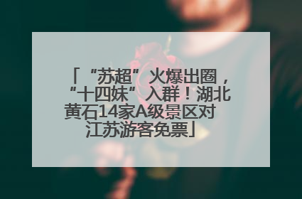 “苏超”火爆出圈，“十四妹”入群！湖北黄石14家A级景区对江苏游客免票