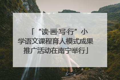 “读·画·写·行”小学语文课程育人模式成果推广活动在南宁举行