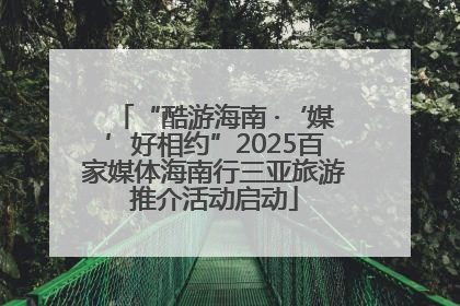 “酷游海南 ·‘媒’好相约”2025百家媒体海南行三亚旅游推介活动启动