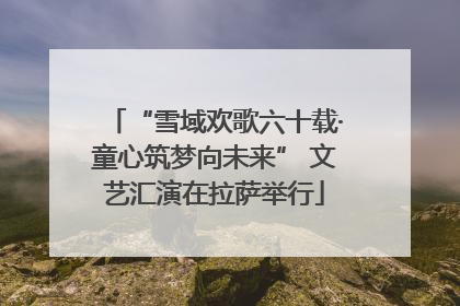 “雪域欢歌六十载·童心筑梦向未来” 文艺汇演在拉萨举行