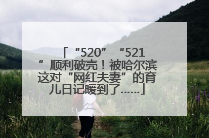 “520”“521”顺利破壳！被哈尔滨这对“网红夫妻”的育儿日记暖到了……