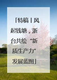 特稿丨风起钱塘，浙台共绘“新质生产力”发展蓝图