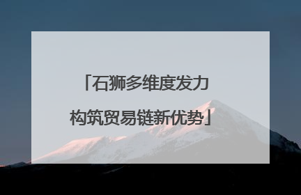 石狮多维度发力 构筑贸易链新优势