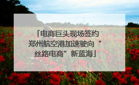 电商巨头现场签约 郑州航空港加速驶向“丝路电商”新蓝海