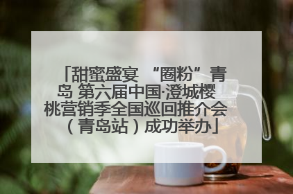 甜蜜盛宴 “圈粉”青岛 第六届中国·澄城樱桃营销季全国巡回推介会（青岛站）成功举办