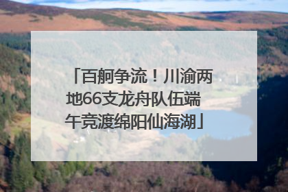 百舸争流！川渝两地66支龙舟队伍端午竞渡绵阳仙海湖