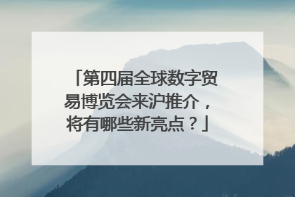 第四届全球数字贸易博览会来沪推介，将有哪些新亮点？