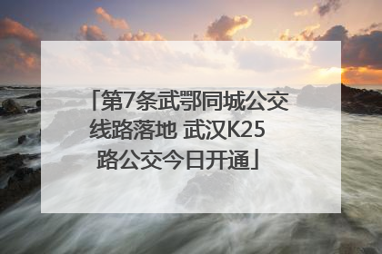 第7条武鄂同城公交线路落地 武汉K25路公交今日开通