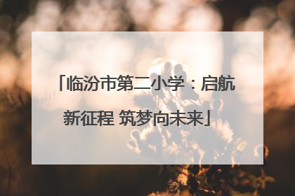 临汾市第二小学：启航新征程 筑梦向未来