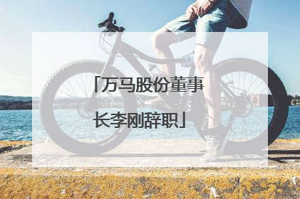 万马股份董事长李刚辞职