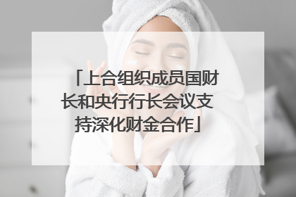 上合组织成员国财长和央行行长会议支持深化财金合作
