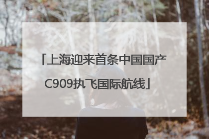 上海迎来首条中国国产C909执飞国际航线