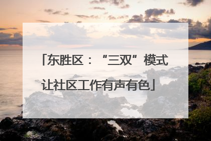 东胜区：“三双”模式让社区工作有声有色