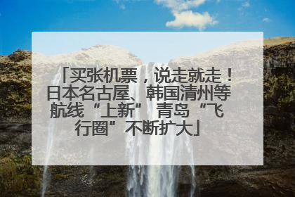 买张机票，说走就走！日本名古屋、韩国清州等航线“上新” 青岛“飞行圈”不断扩大