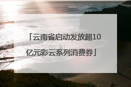 云南省启动发放超10亿元彩云系列消费券