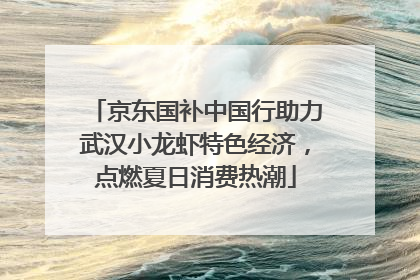 京东国补中国行助力武汉小龙虾特色经济，点燃夏日消费热潮