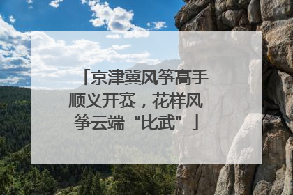 京津冀风筝高手顺义开赛，花样风筝云端“比武”