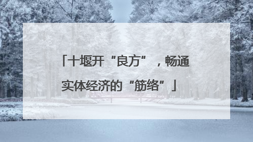 十堰开“良方”，畅通实体经济的“筋络”