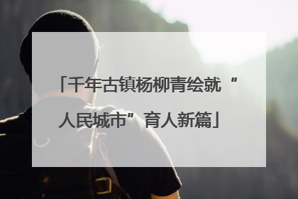 千年古镇杨柳青绘就“人民城市”育人新篇