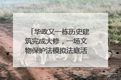 华政又一栋历史建筑完成大修，一场文物保护法模拟法庭活动在此举行