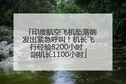 印度航空飞机坠落前发出紧急呼叫！机长飞行经验8200小时，副机长1100小时