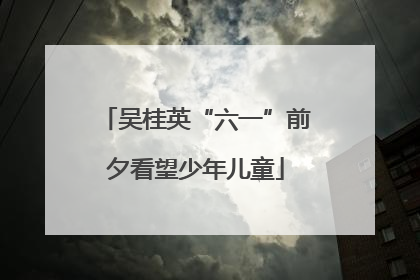 吴桂英“六一”前夕看望少年儿童