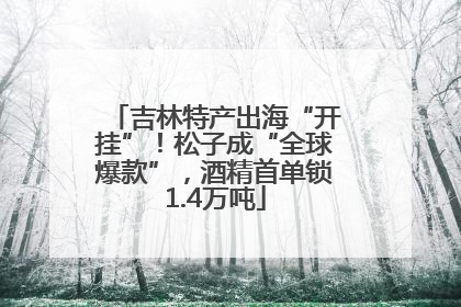 吉林特产出海“开挂”！松子成“全球爆款”，酒精首单锁1.4万吨