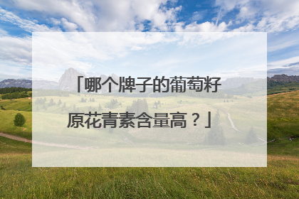 哪个牌子的葡萄籽原花青素含量高？