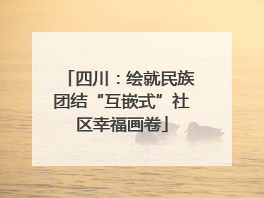 四川：绘就民族团结“互嵌式”社区幸福画卷