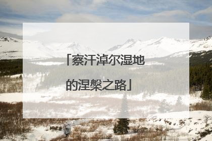 察汗淖尔湿地的涅槃之路