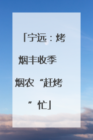 宁远：烤烟丰收季 烟农“赶烤”忙