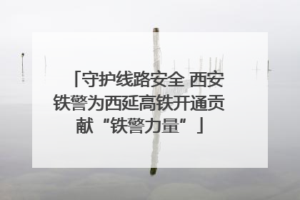 守护线路安全 西安铁警为西延高铁开通贡献“铁警力量”