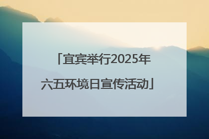 宜宾举行2025年六五环境日宣传活动