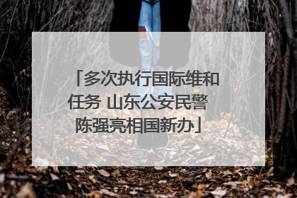 多次执行国际维和任务 山东公安民警陈强亮相国新办