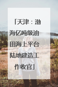 天津：渤海亿吨级油田海上平台陆地建造工作收官