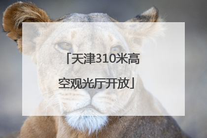 天津310米高空观光厅开放