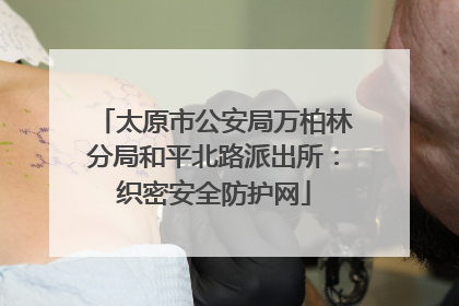 太原市公安局万柏林分局和平北路派出所：织密安全防护网