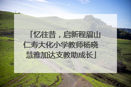 忆往昔，启新程眉山仁寿大化小学教师杨晓慧雅加达支教助成长