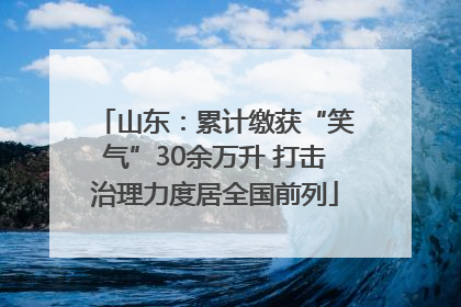 山东：累计缴获“笑气”30余万升 打击治理力度居全国前列
