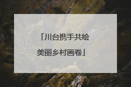 川台携手共绘美丽乡村画卷