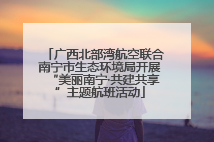 广西北部湾航空联合南宁市生态环境局开展“美丽南宁·共建共享”主题航班活动