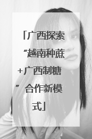 广西探索“越南种蔗+广西制糖”合作新模式